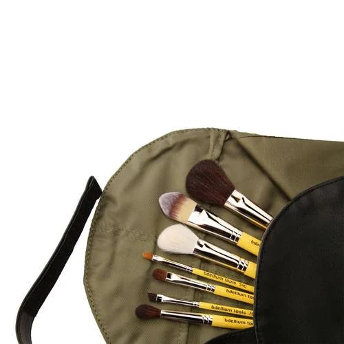 Bdellium Tools Studio Basic 7pc. Brush Set with Roll-up Pouch - Image 2