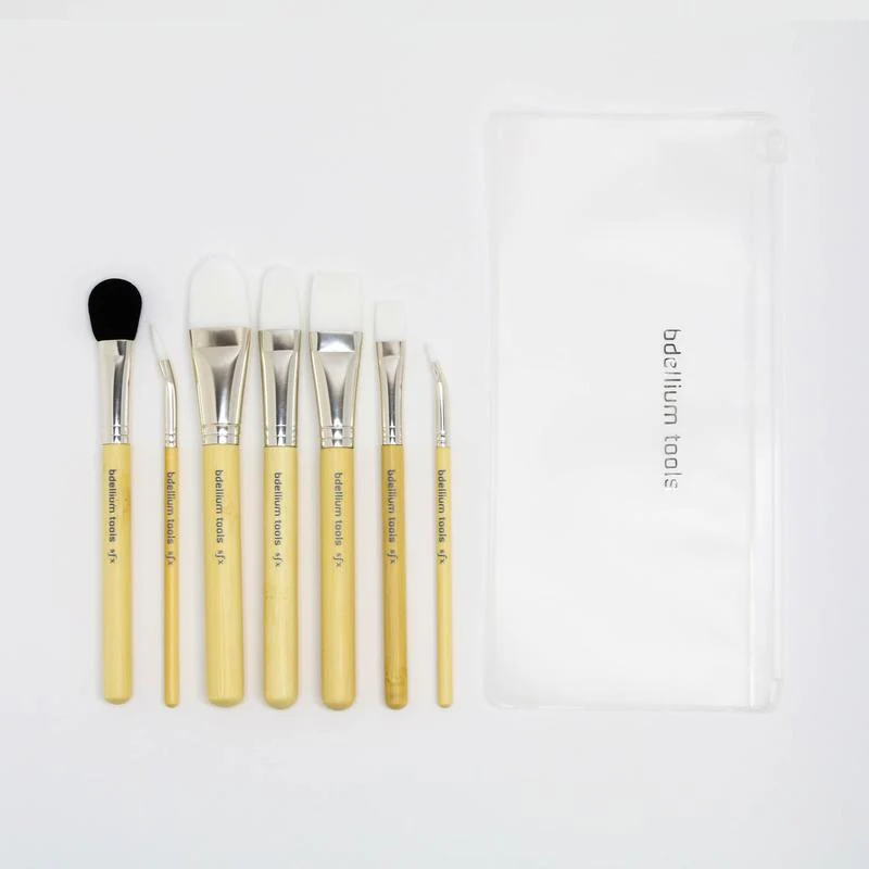 Bdellium SFX: Glue Brush Set 7pc with Zip Lock Pouch - Image 2