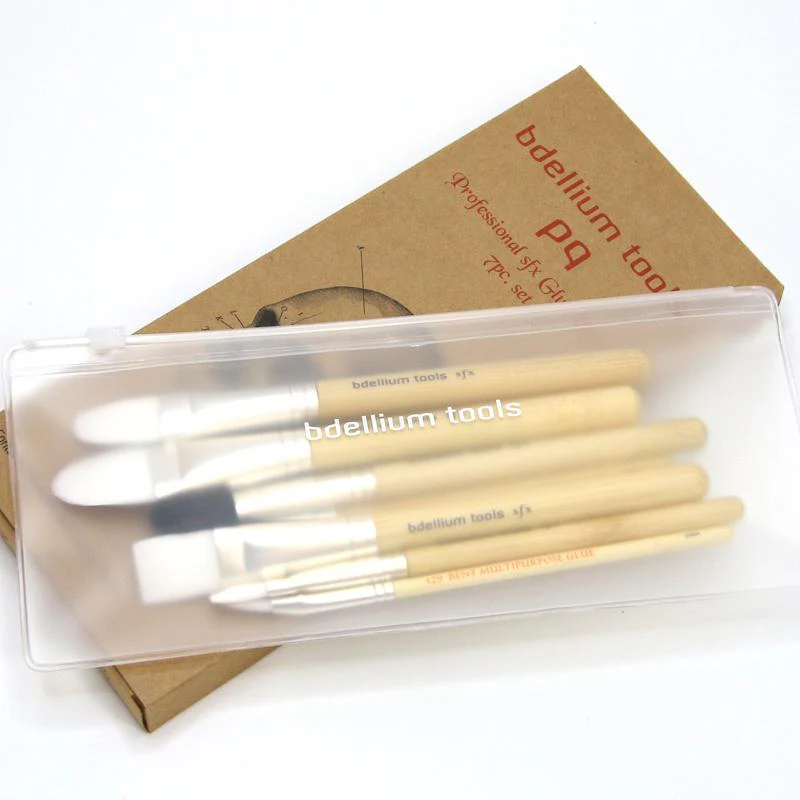 Bdellium SFX: Glue Brush Set 7pc with Zip Lock Pouch - Image 3