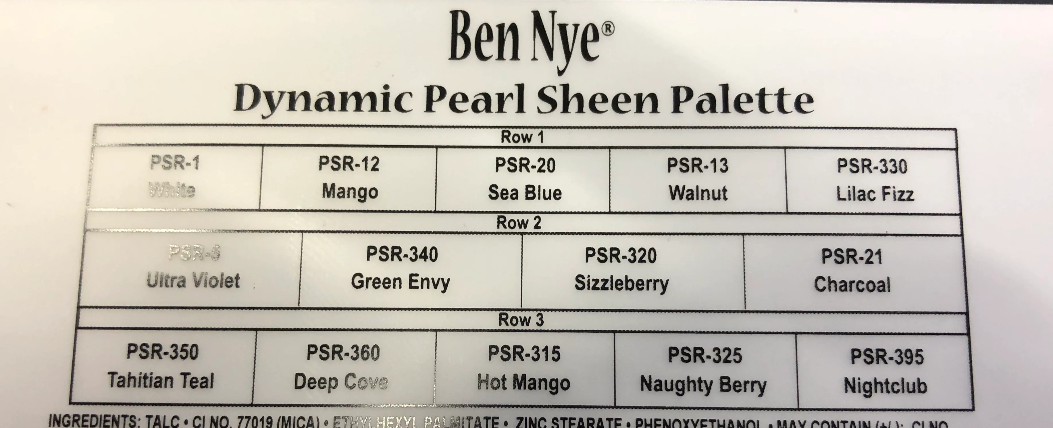 Ben Nye Pearl Sheen Palette - Image 2