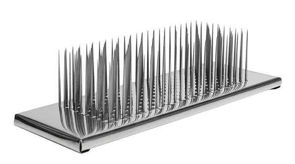 Hackle made from nickel sheet