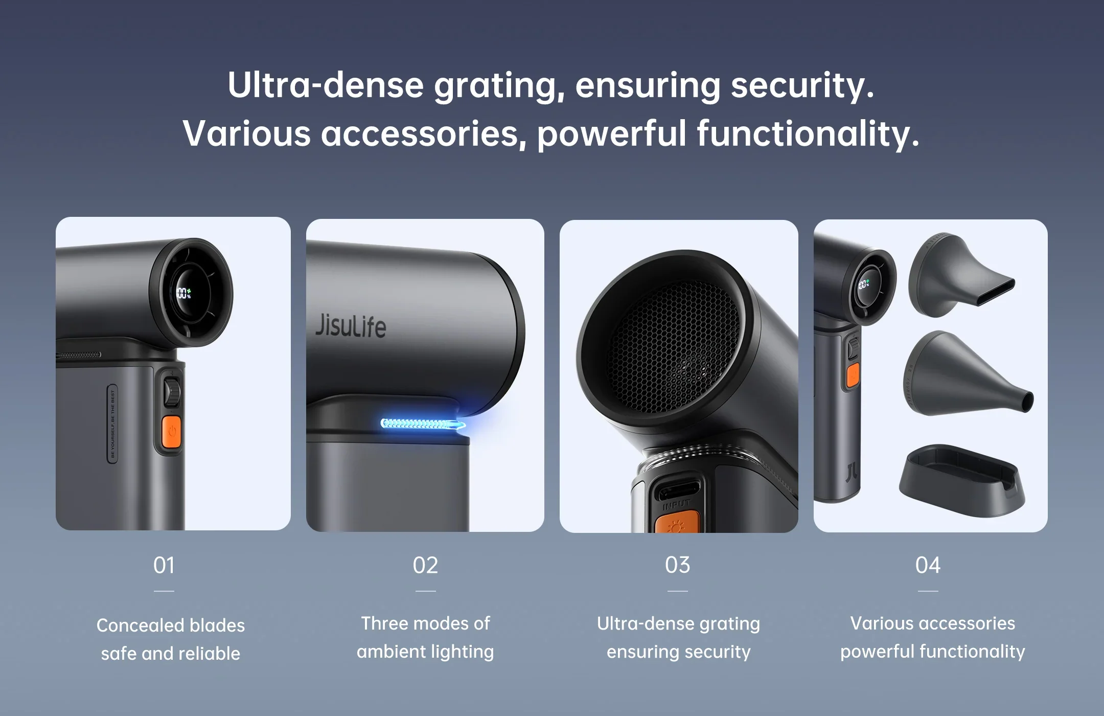 Jisulife Cordless Handheld Fan - Image 3