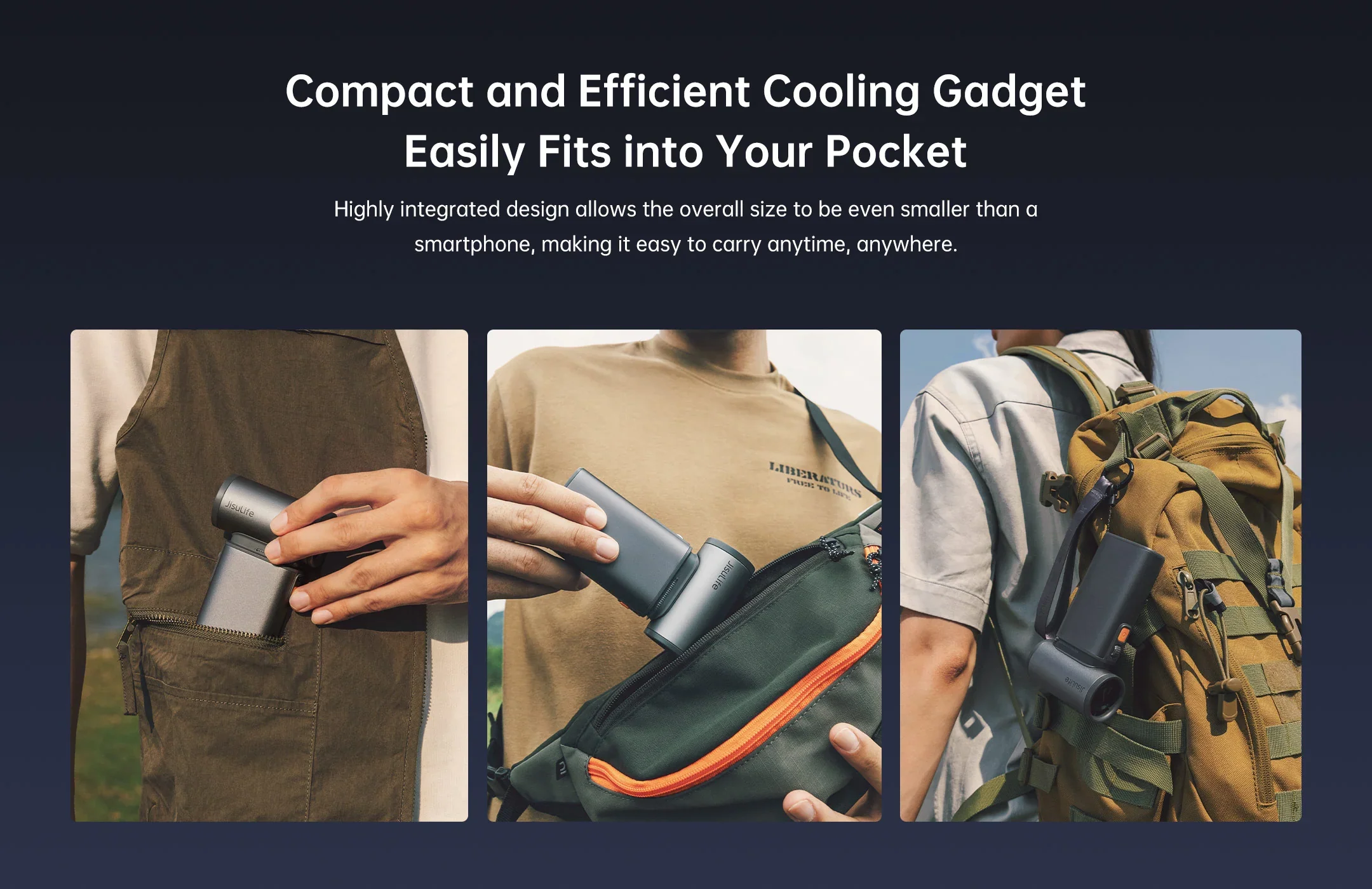 Jisulife Cordless Handheld Fan - Image 4