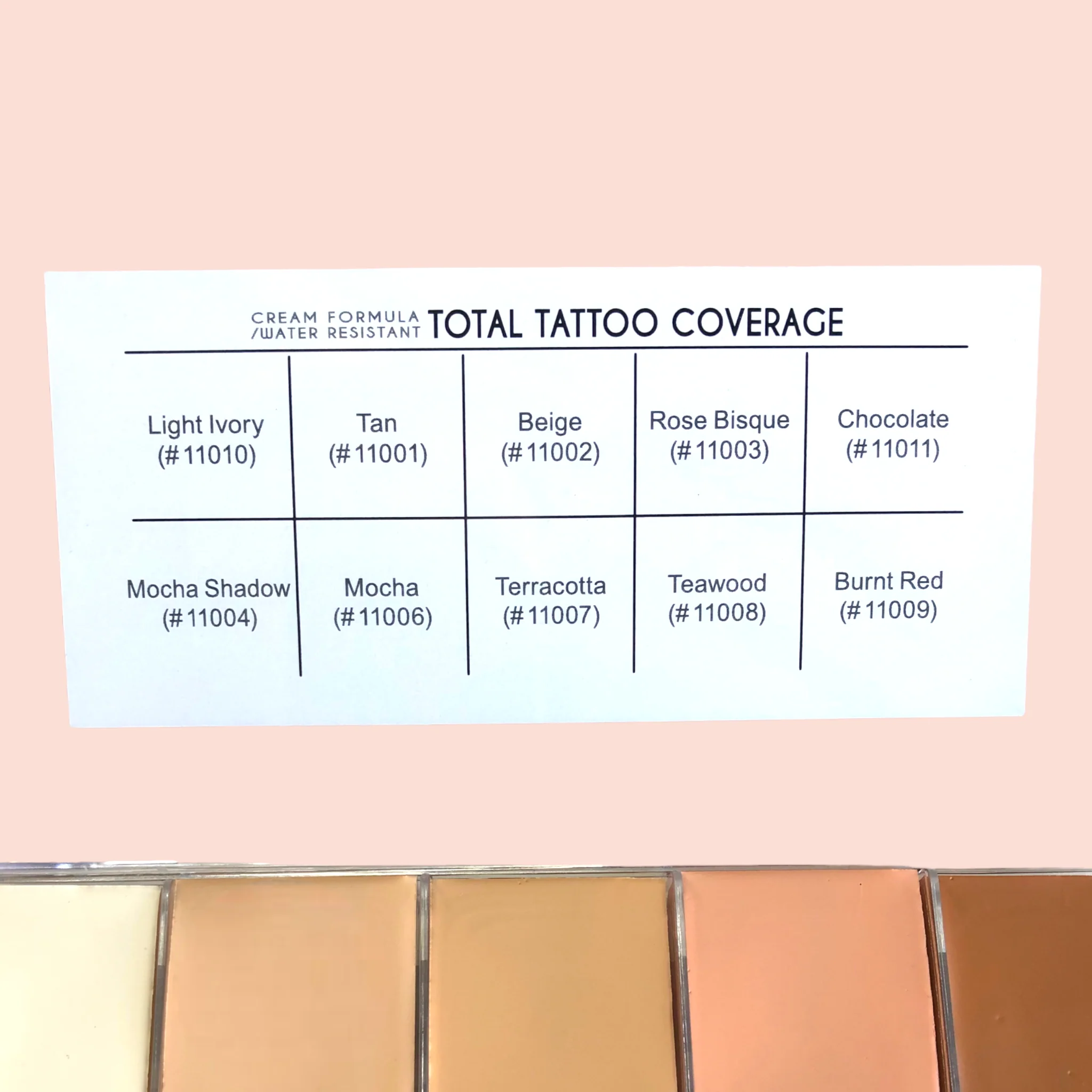 Total Tattoo Cover Palette - Light Tones - Image 5