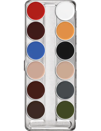 Kryolan Aquacolor Palette 12 Colour (Art.1104) - Image 4
