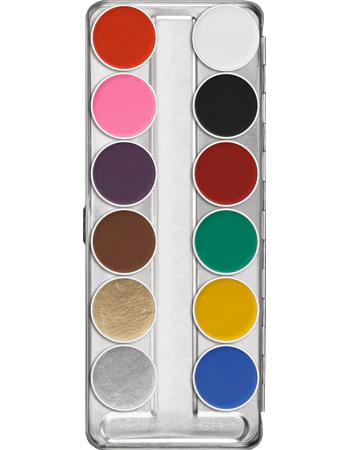 Kryolan Aquacolor Palette 12 Colour (Art.1104) - Image 5
