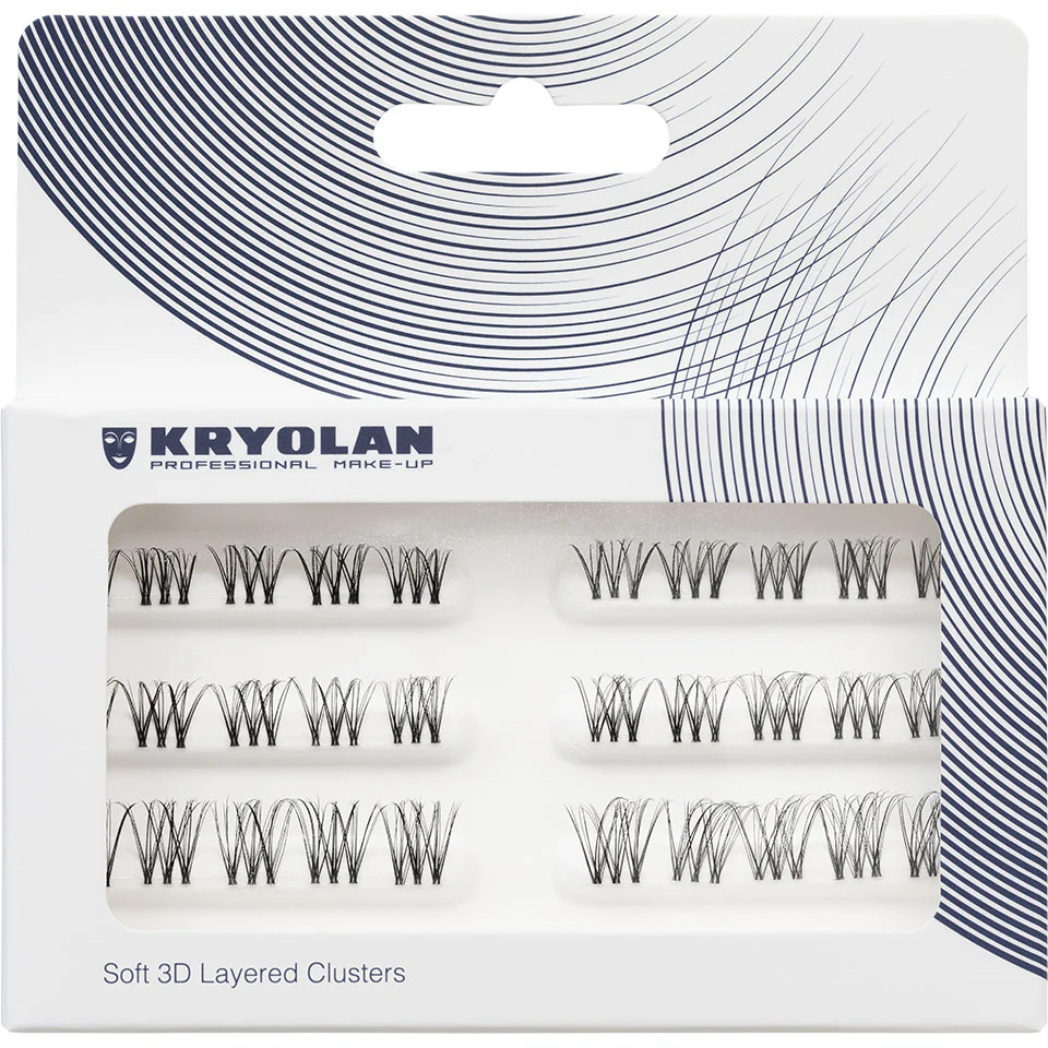 Kryolan Individual Eyelashes set - Clusters - Image 9