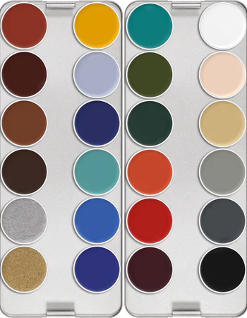 Kryolan Supracolor Palette 24 Colour (ART.1008)