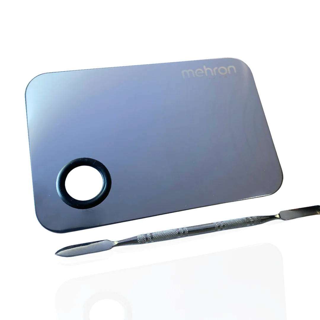 Mehron Stainless Steel Mixing Palette & Spatula