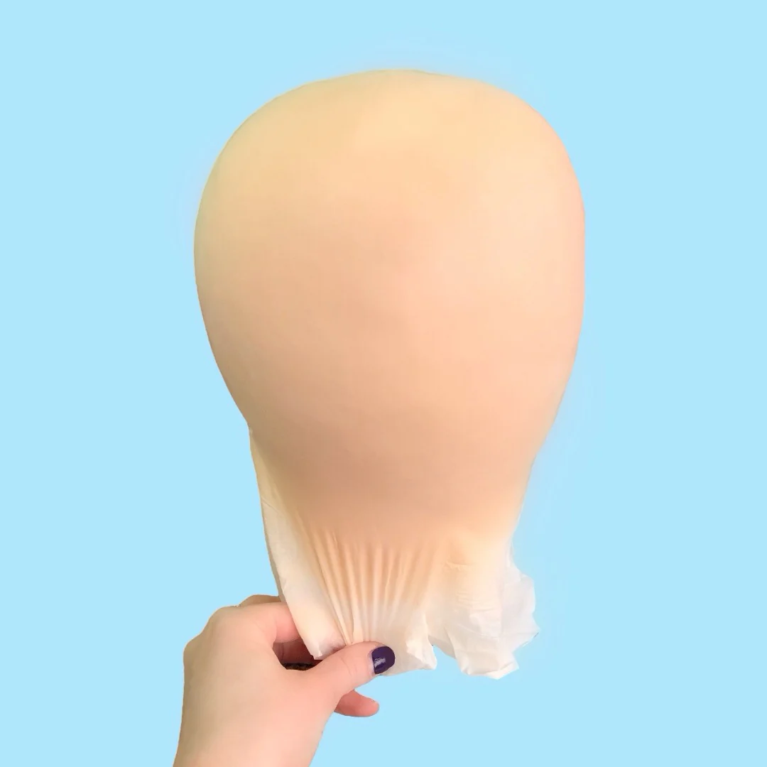 PAM Flesh Coloured Vinyl Bald Cap - Image 3