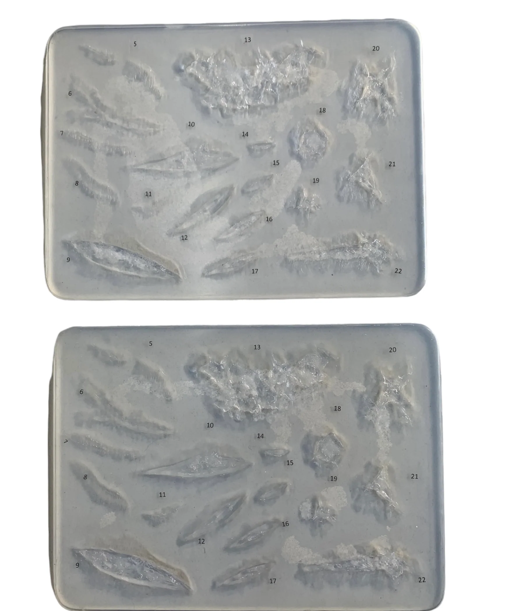 PAM Prosthetic Flat Mould - Large Sheet of Scars, Cuts & Wounds