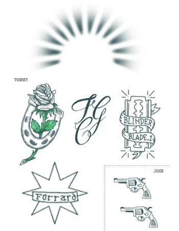 Peaky Blinders - Tommy And John Original Tattoos Peaky Blinders