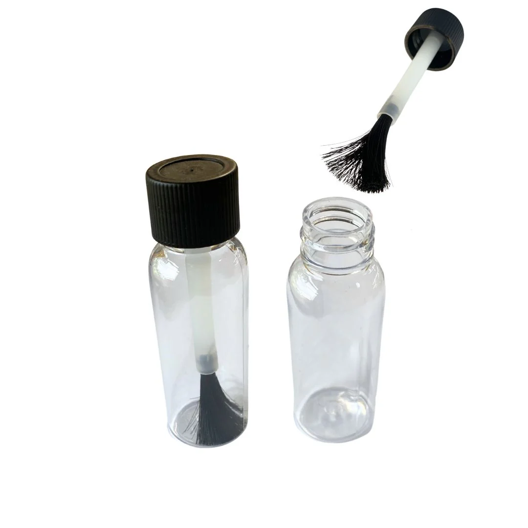 Refillable Plastic Bottle with Brush