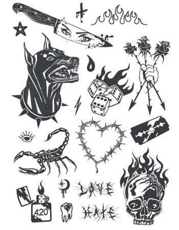 Tattooed Now Black Set