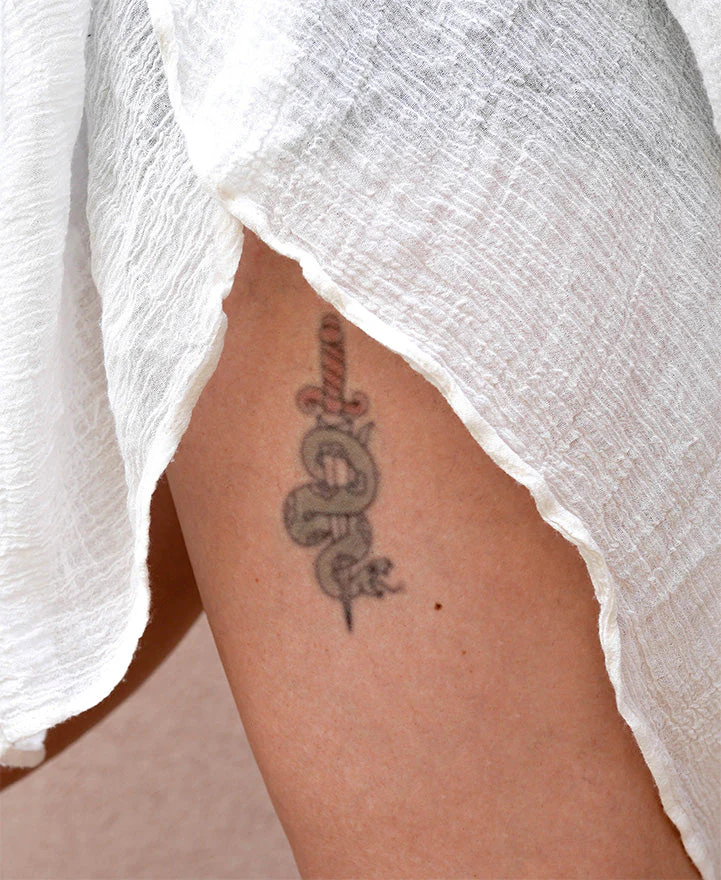 Tattooed Now! Vintage Snake and Dagger - Image 2